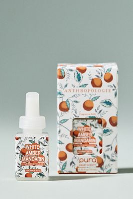 Pura x Anthropologie White Amber Mandarin Home Fragrance Refill, Set of 2