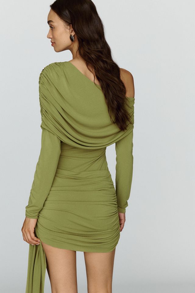 BHLDN One Shoulder Ruched Mini Dress #1
