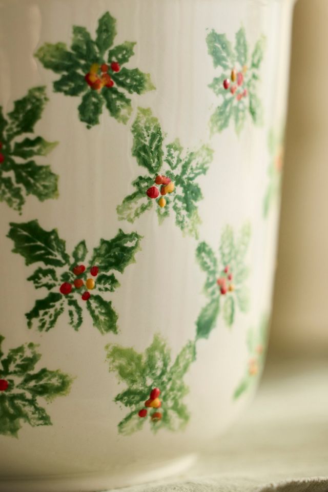 Holly Lattice Italian Earthenware Pot #1