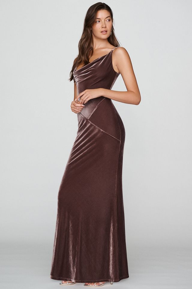 Mare Mare Strappy Velvet Slip Maxi Dress #3
