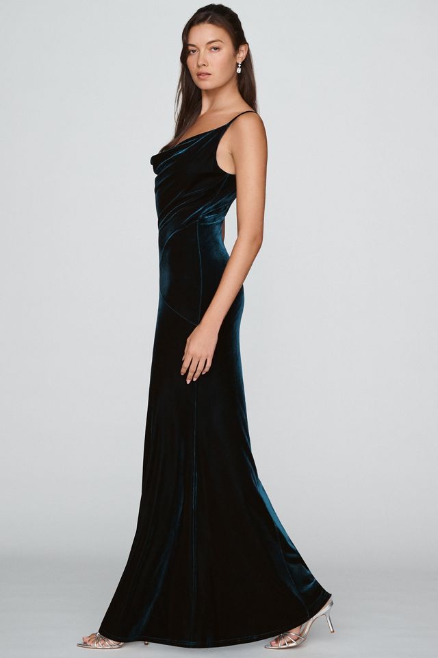 Mare Mare Strappy Velvet Slip Maxi Dress #3