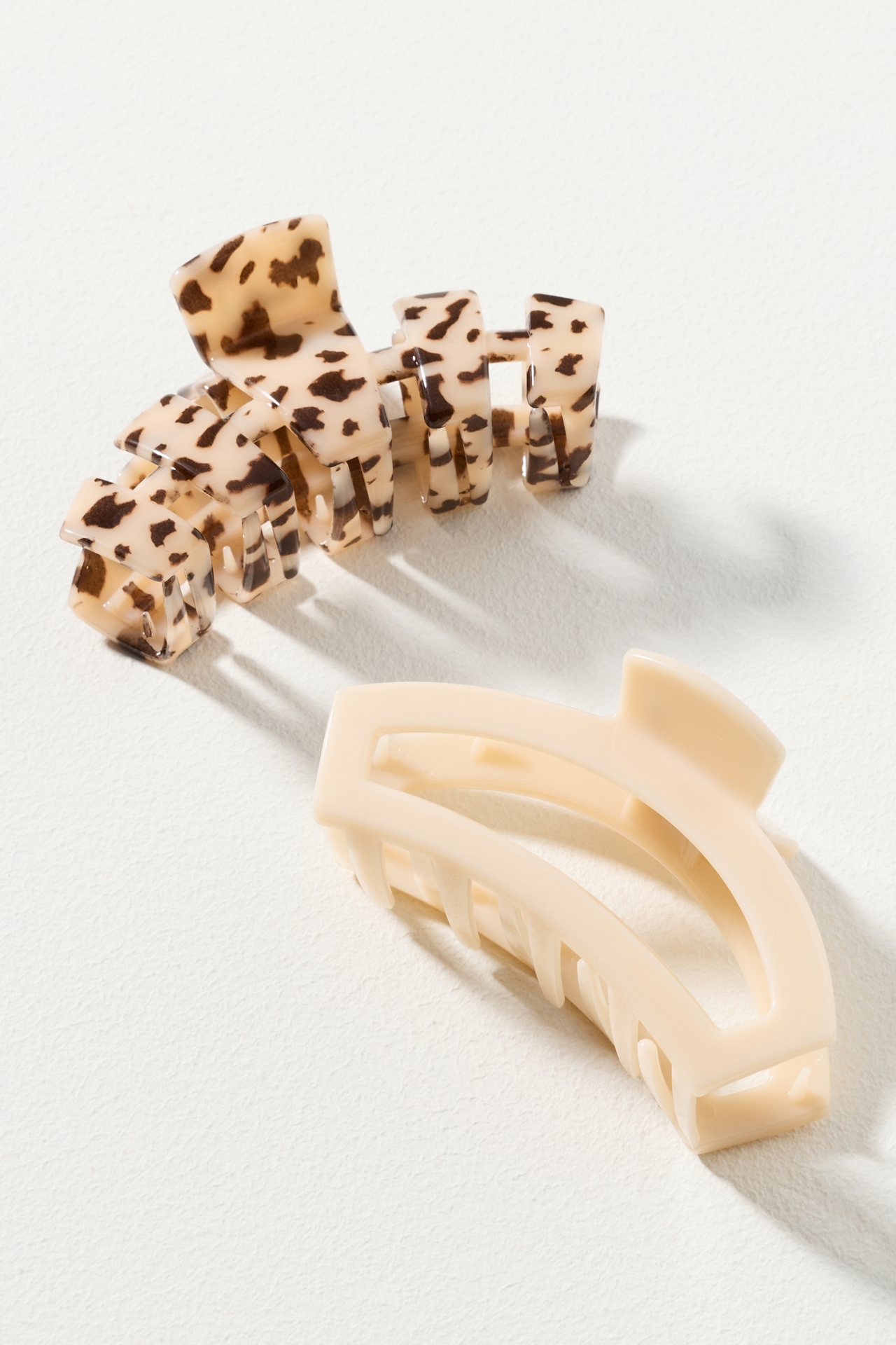 TELETIES Large Hair Claw Clips, Set of 2