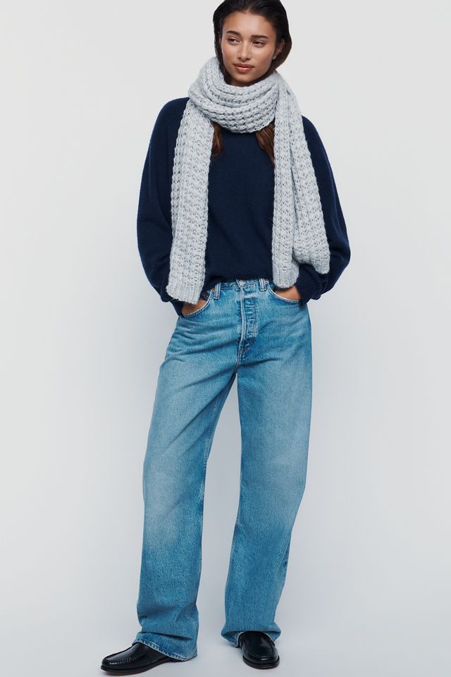By Anthropologie Waffle Knit Scarf #1