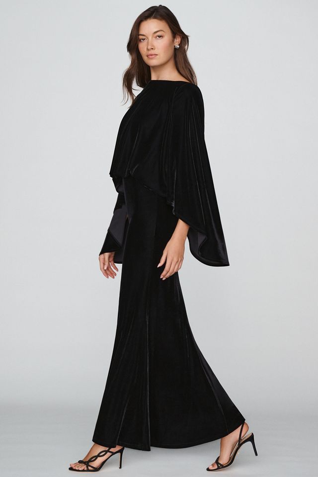 Mare Mare Velvet Cape Sleeve Maxi Dress #3