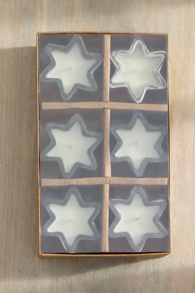 Santal + Rose Star Candles, Set of 6 #2