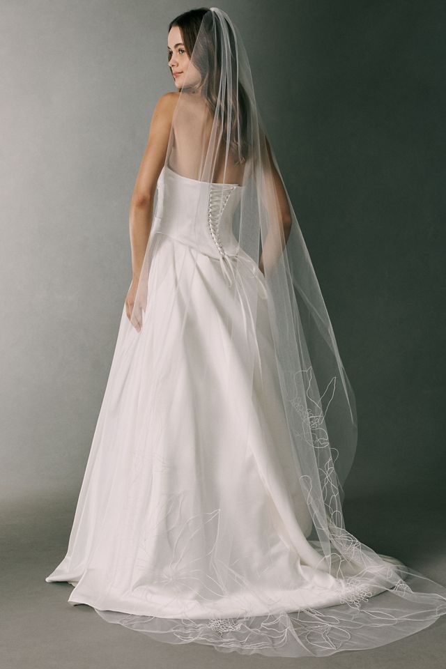 Ofrenda Flora Embroidered Chapel Veil #2