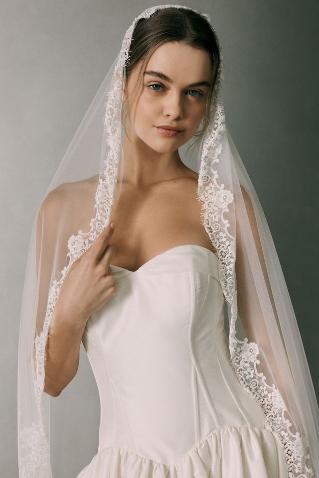 Ofrenda Mantilla Pearl Lace Chapel Veil #3
