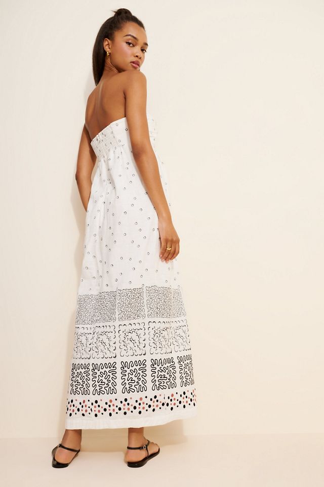 Strapless Deco Maxi Dress #1