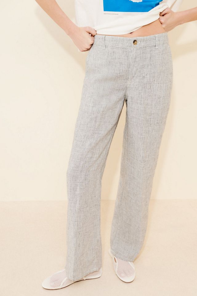 Madewell Zoe Wide Leg Linen Trousers #2
