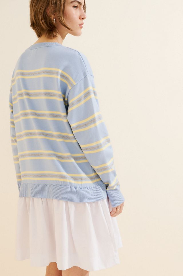 Maeve Long Sleeve Sweater Twofer Dress #1