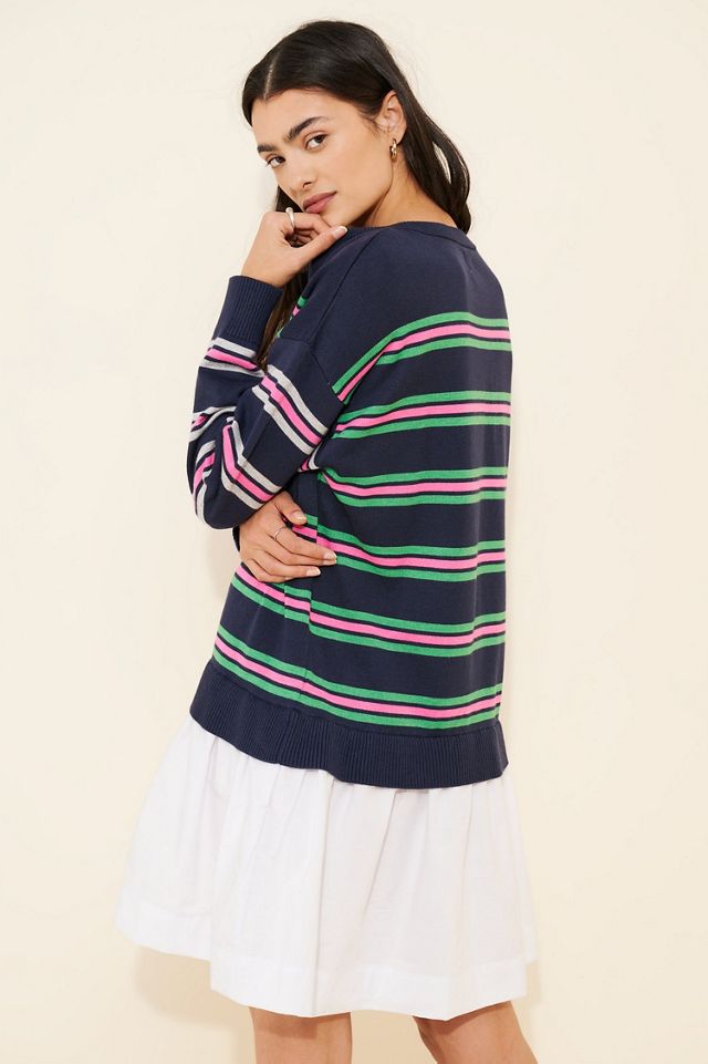 Maeve Long Sleeve Sweater Twofer Dress #1