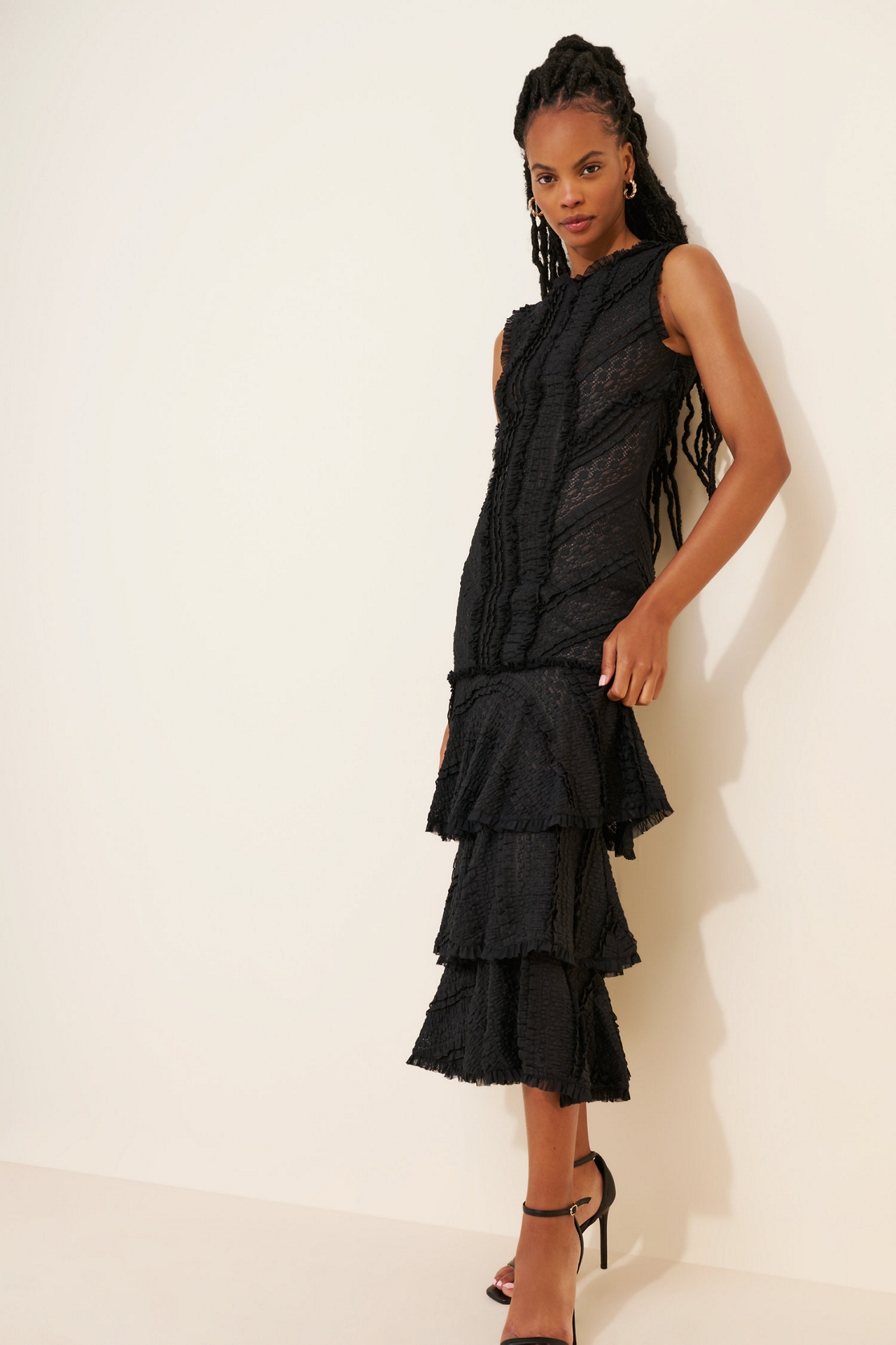 Cinq ? Sept Marceio Lace Tiered Dress
