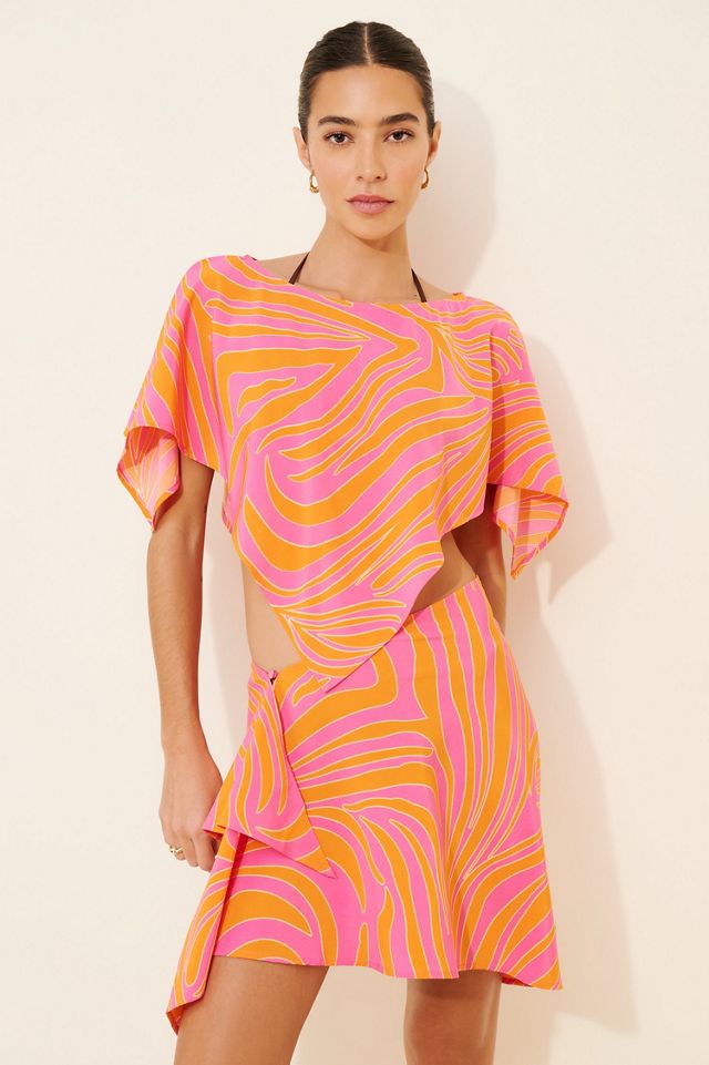 Flat White Pointed Scarf Top #3