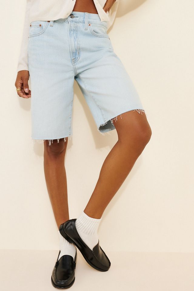 Pistola Relaxed Straight Cut Off Denim Shorts #2