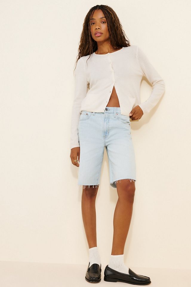 Pistola Relaxed Straight Cut Off Denim Shorts #3
