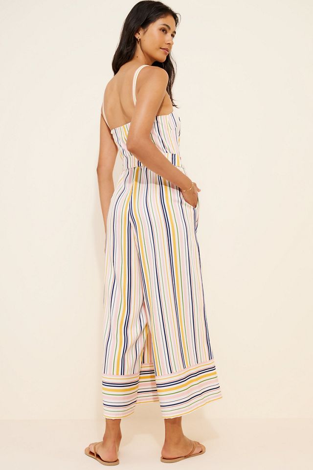 Maeve Easy Sleeveless Shirting Jumpsuit #1