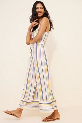 Maeve Easy Sleeveless Shirting Jumpsuit