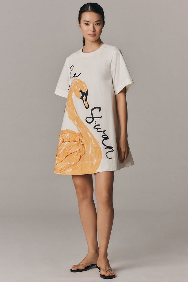 Maeve The Emmy Short-Sleeve Swing Mini Dress: Graphic Edition #3
