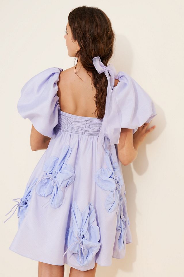 Let Me Be Puff Sleeve Floral Mini Dress #1