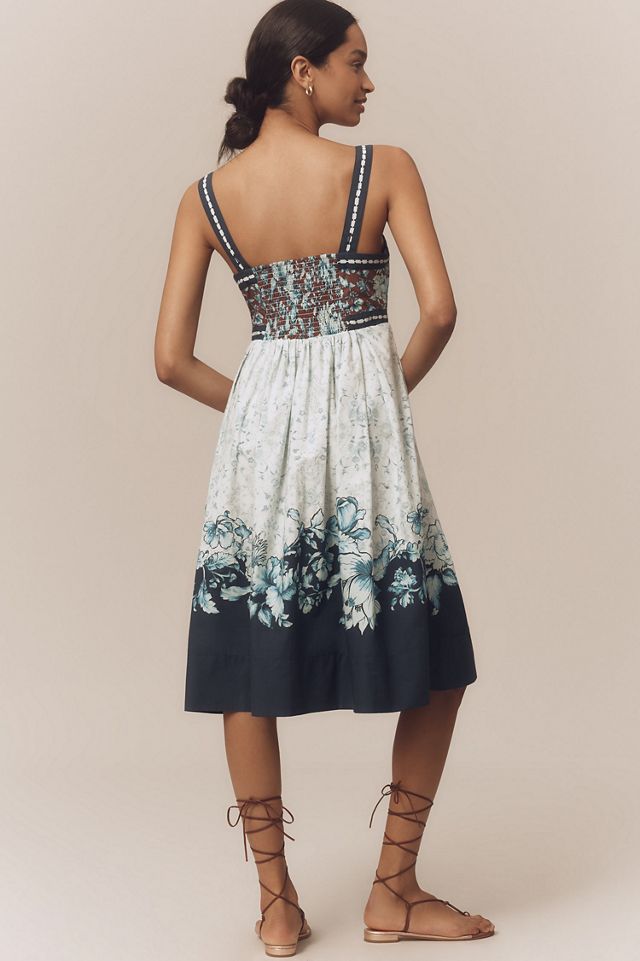 Square Neck Button Front Dress #1