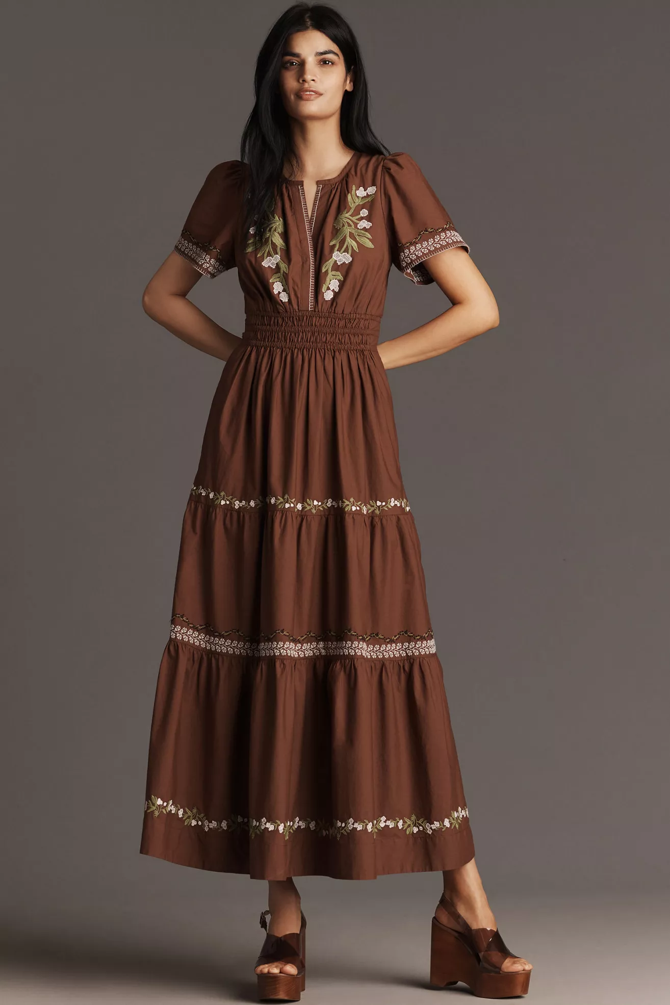The Somerset Embroidered Maxi Dress