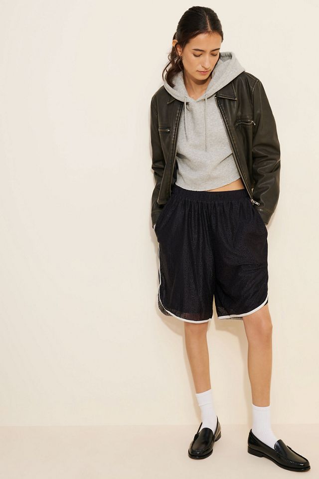 Daily Practice by Anthropologie Lace Basketball Shorts #3