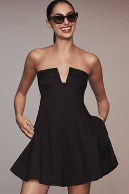 maeve twist halter tie-neck mini dress Maeve Twist Halter Tie-Neck Mini Dress