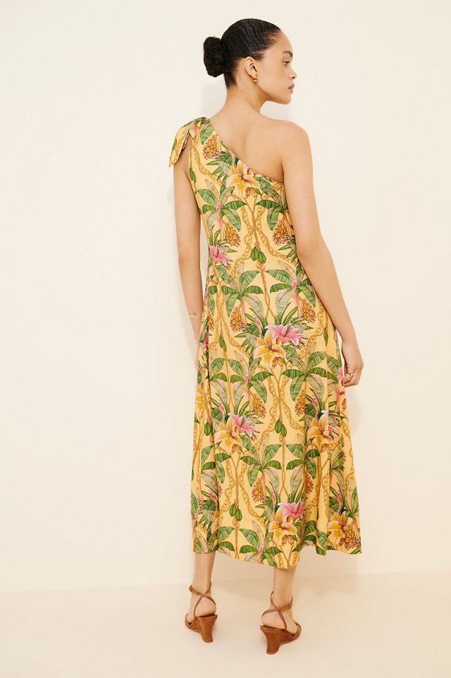 FARM Rio Tropical Paradise One Shoulder Maxi Dress #1