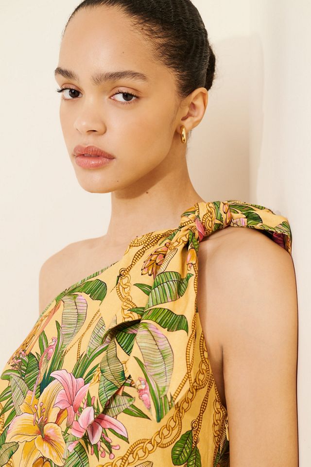 FARM Rio Tropical Paradise One Shoulder Maxi Dress #2