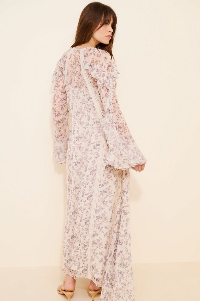 Let Me Be Long Sleeve Floral Maxi Dress #1
