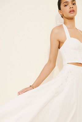 Nuuly x ASTR Embroidered Corset Top