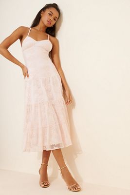 farm rio sleeveless ruched mesh midi dress Farm Rio Anthropologie NWT Hummingbird Garden Mesh Midi Dress Birds Cream  Small