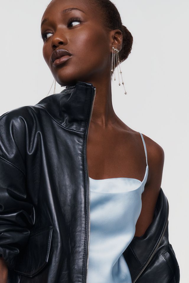 By Anthropologie Crystal Fringe Earrings #1