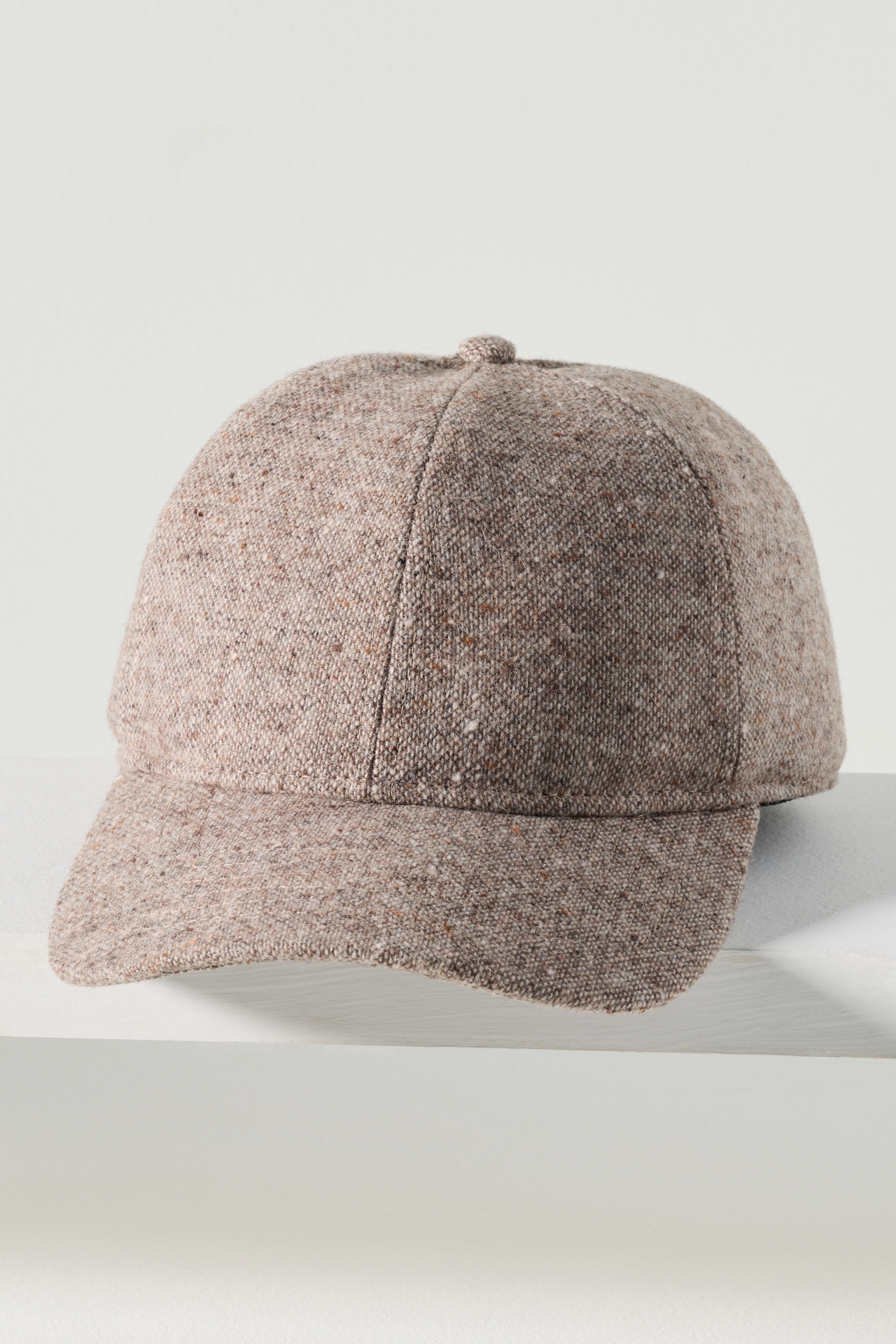 By Anthropologie Wool Blend Tie-Back Baseball Cap