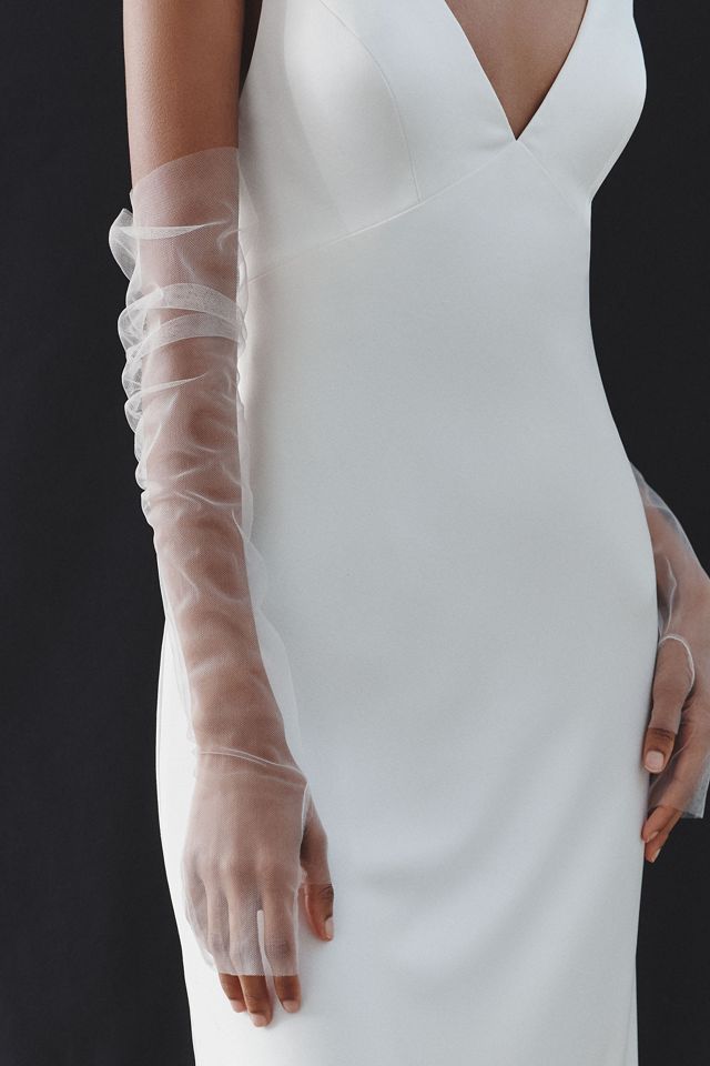 Enaura Mesh Fingerless Over the Elbow Gloves #1