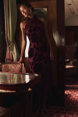 SAU LEE Kira Midi Dress