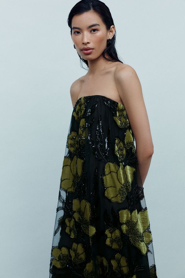 Helsi Margot Velvet Burnout Midi Dress #1