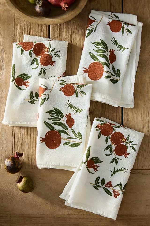 Pomegranates Napkins, Set of 4 #1