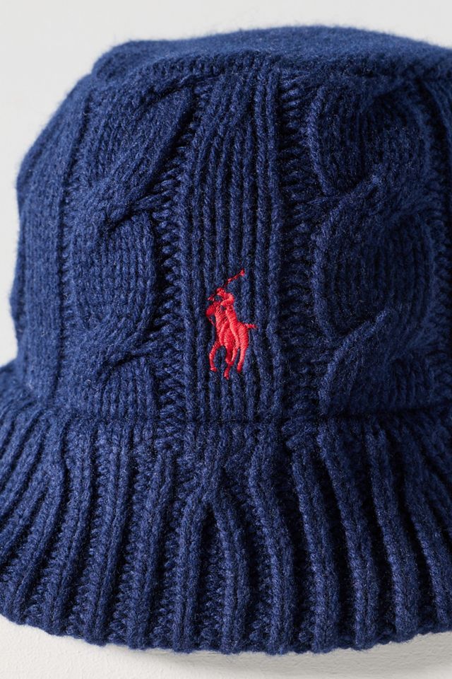 Ralph Lauren Cable-Knit Bucket Hat #2
