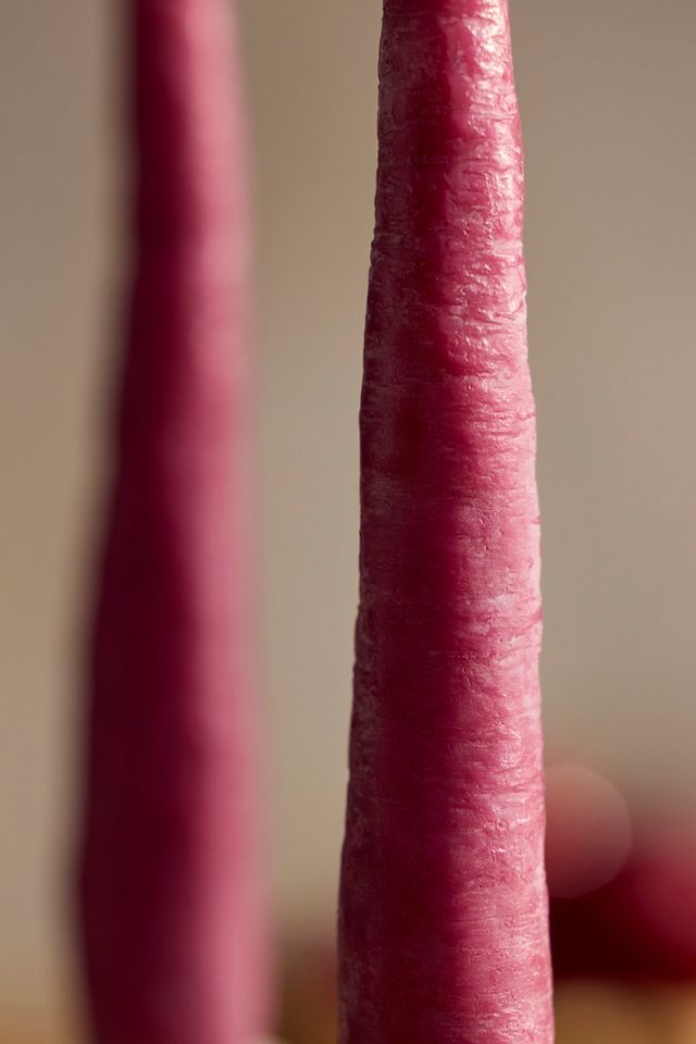 Happy Organics Purple Carrot Taper Candles, Set of 2 #1