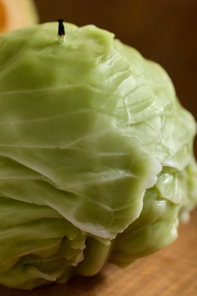 Happy Organics Cabbage Candle #1