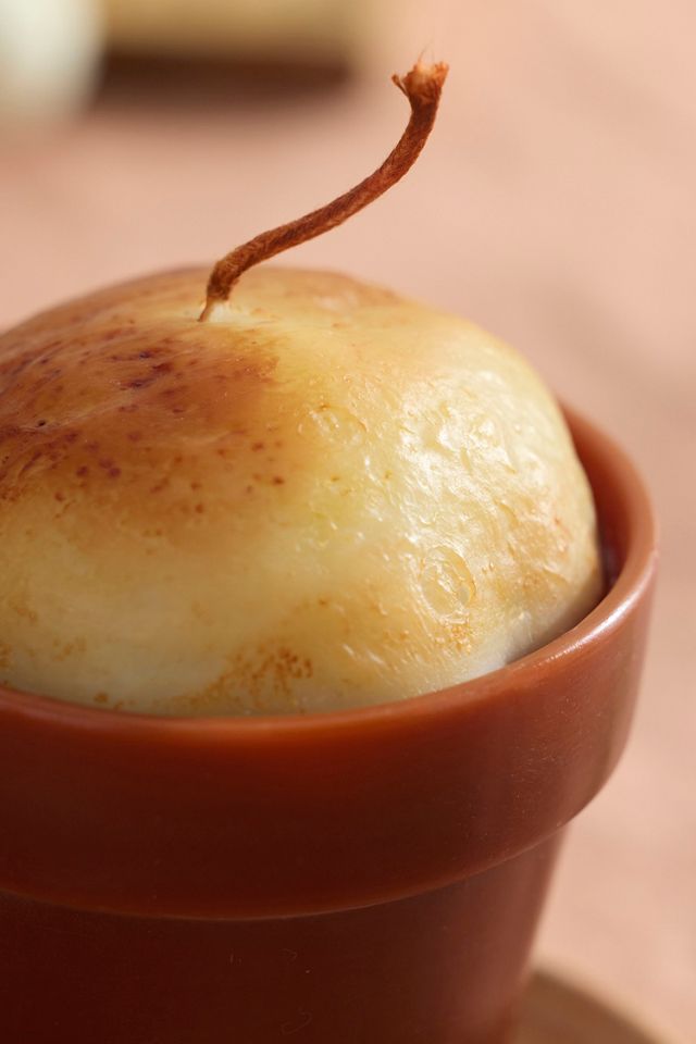 Flower Pot Bread Candle #1