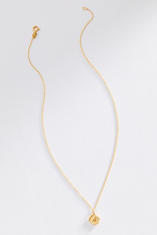 Sirciam Monogram Wax Stamp Necklace #2
