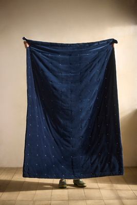 Terrain Quilted Velvet Throw