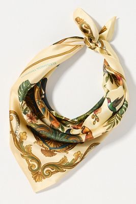 Elegancia Tropical 100% Silk Scarf