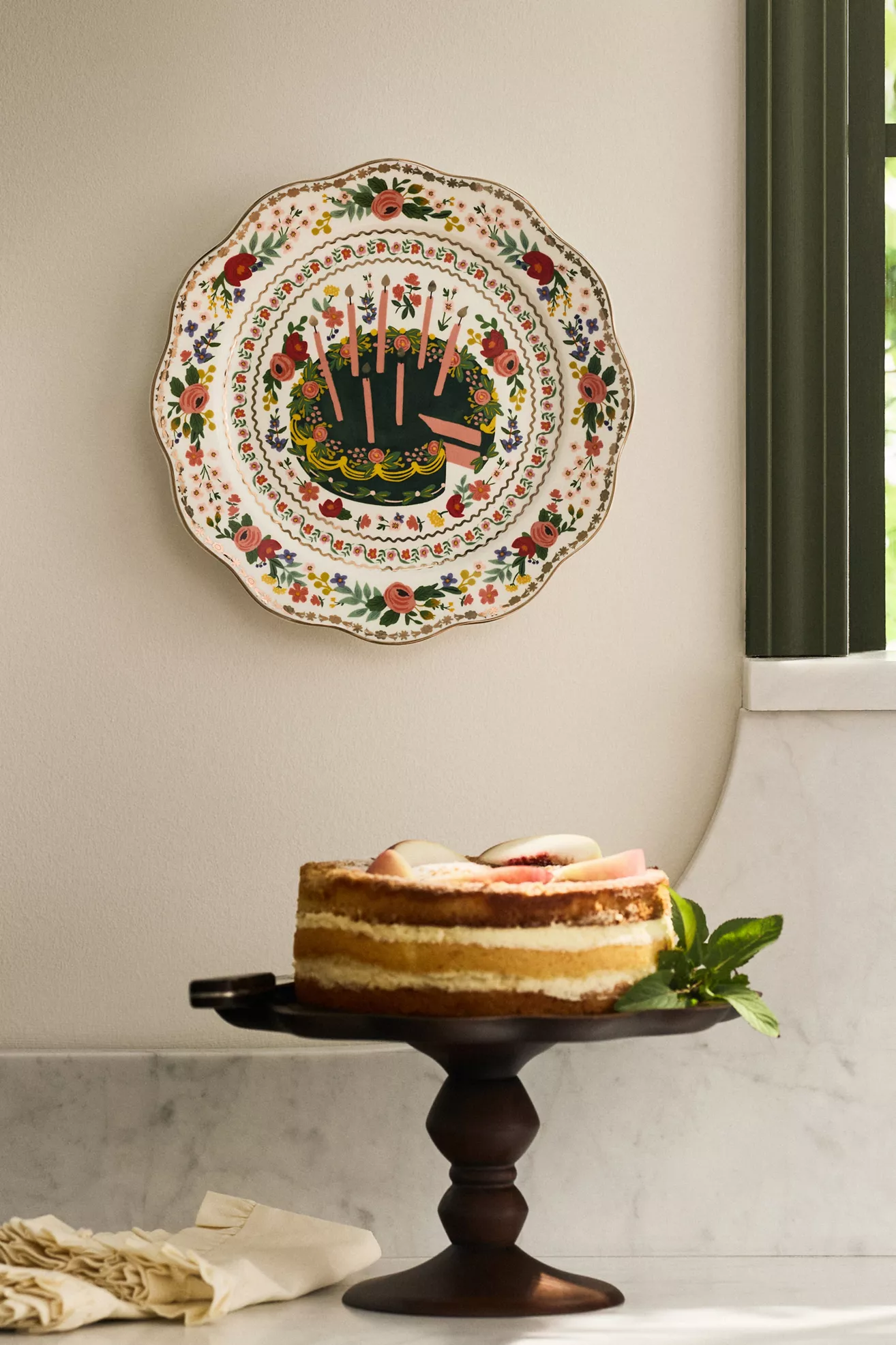 Rifle Paper Co. Stoneware Celebration Plate