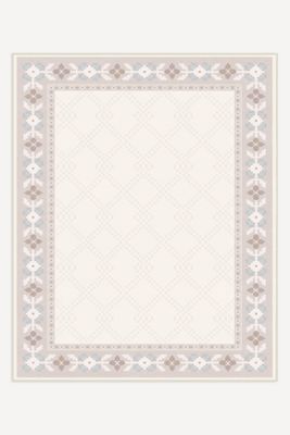 Ruggable Washable Kinley Floral Border Tufted Rug
