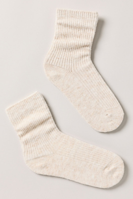 Casa Clara Julian Crew Socks In Ivory