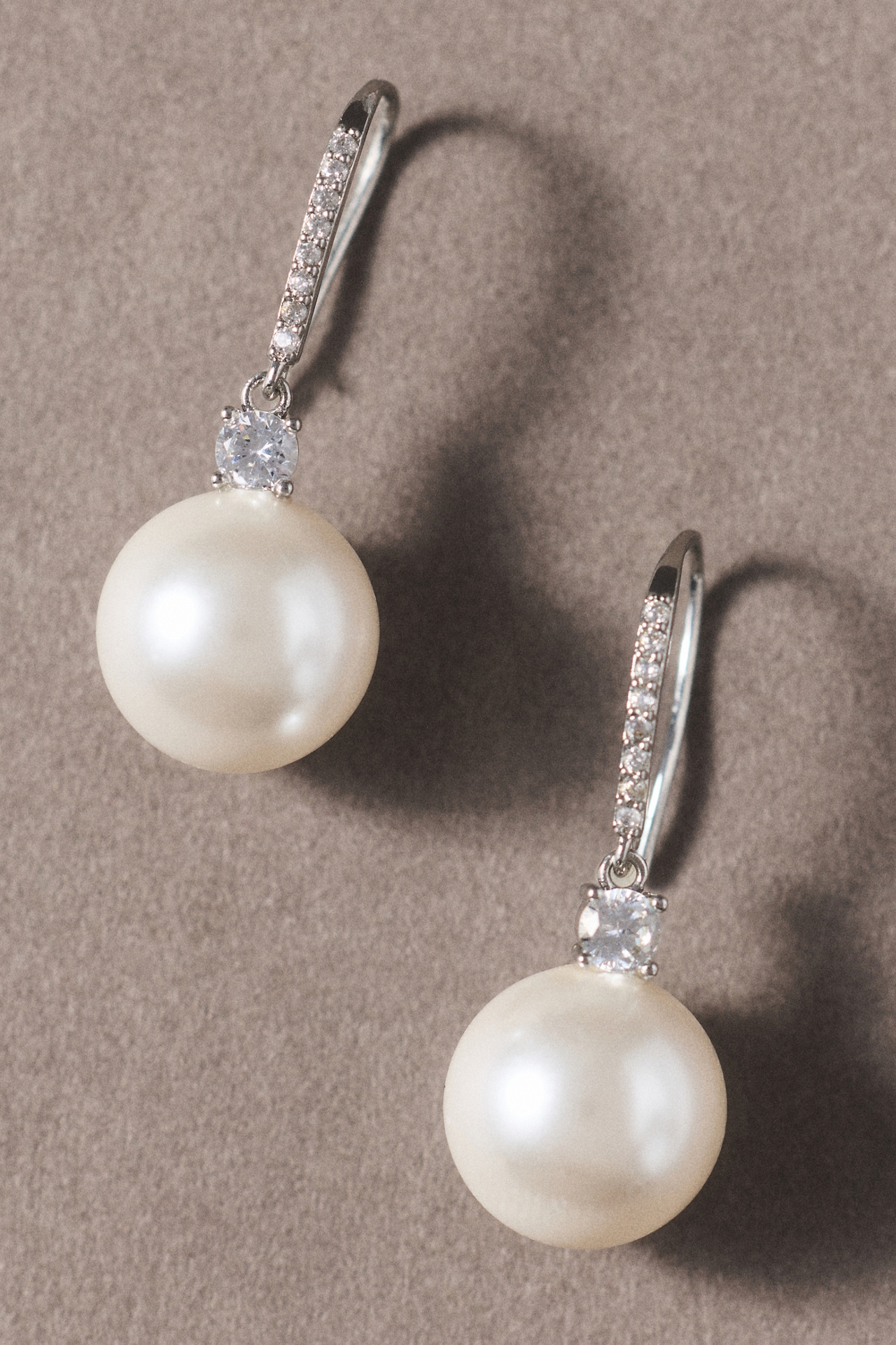 By Adina Eden Pavé Pearl Drop Earrings