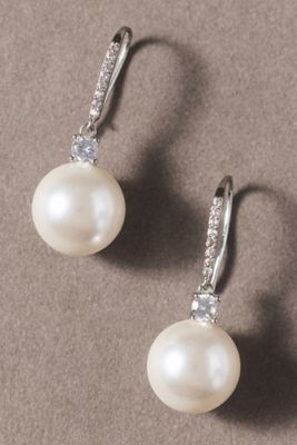 By Adina Eden Pavé Pearl Drop Earrings